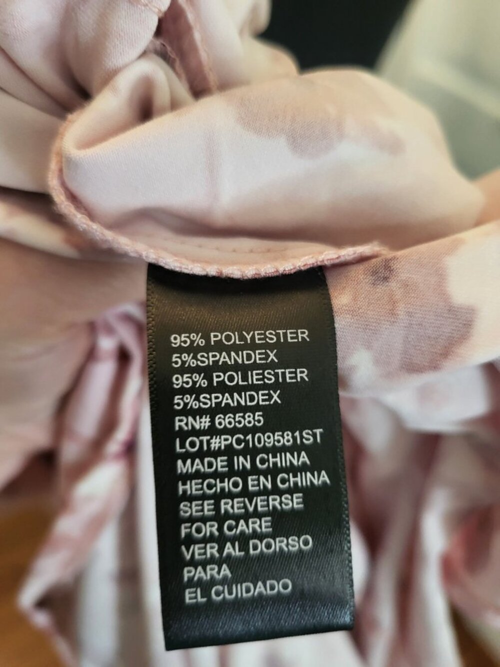 Perceptions Pale Pink Floral Dress Puff Sleeve XL Stretch Cottage Modest Wedding - Picture 10 of 11